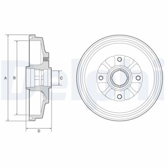 Гальмівний барабан DELPHI BF577