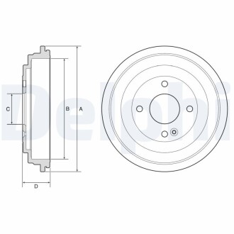 Гальмівний барабан DELPHI BF592