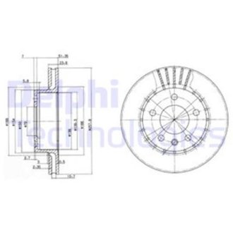 Гальмiвнi диски DELPHI BG2384