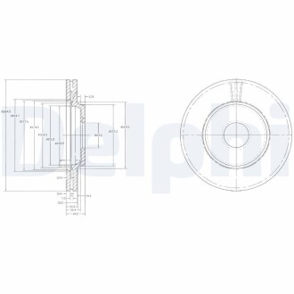 Тормозной диск DELPHI BG2419