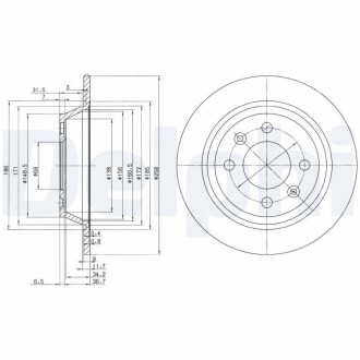 Тормозной диск DELPHI BG2420