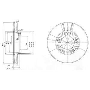 Тормозной диск DELPHI BG2423