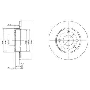 Тормозной диск DELPHI BG2439