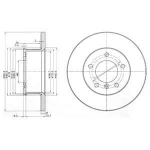 Тормозной диск DELPHI BG2556