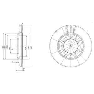 Тормозной диск DELPHI BG2628