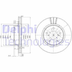 Тормозной диск DELPHI BG2767 (фото 1)