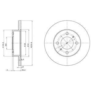 Тормозной диск DELPHI BG2809