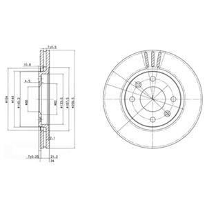 Тормозной диск DELPHI BG2871