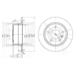 Тормозной диск DELPHI BG3040