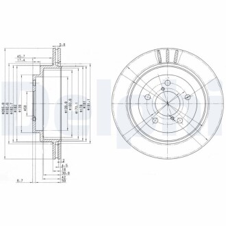 Тормозной диск DELPHI BG3154 (фото 1)