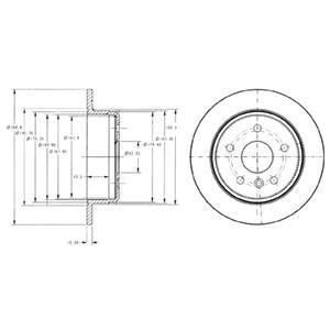 Тормозной диск DELPHI BG3178 (фото 1)