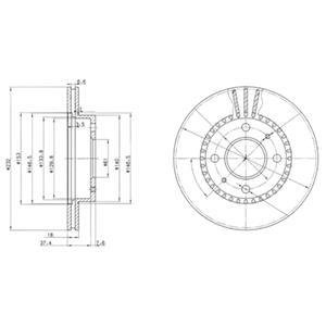 Тормозной диск DELPHI BG3206