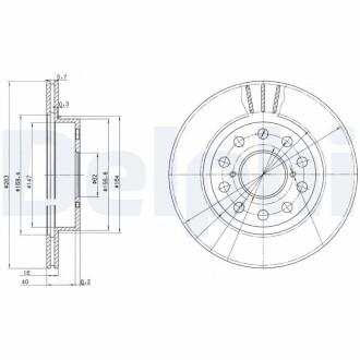 Тормозной диск DELPHI BG3268