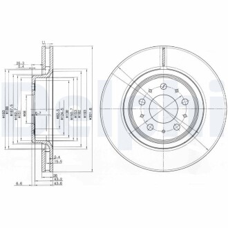 Тормозной диск DELPHI BG3418