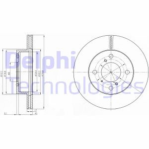 Тормозной диск DELPHI BG3499