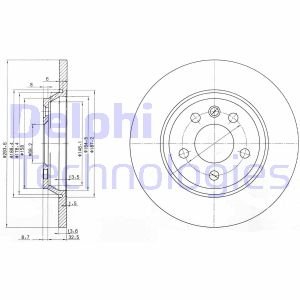 Тормозной диск DELPHI BG3518 (фото 1)