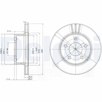 Тормозной диск DELPHI BG3532