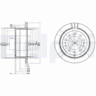 Тормозной диск DELPHI BG3534