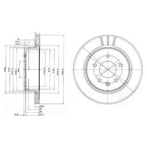 Тормозной диск DELPHI BG3542 (фото 1)