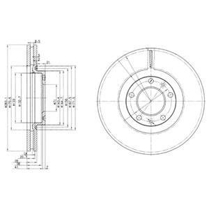 Гальмівний диск DELPHI BG3682