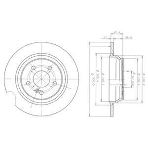 Тормозной диск DELPHI BG3725 (фото 1)