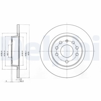 Тормозной диск DELPHI BG3731