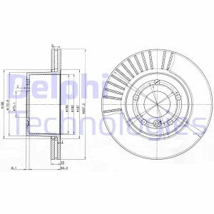 Тормозной диск DELPHI BG3737C