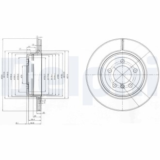 Тормозной диск DELPHI BG3787