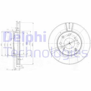 Тормозной диск DELPHI BG3794