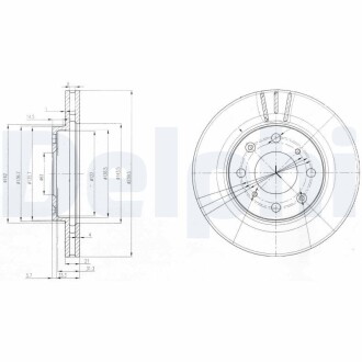 Тормозной диск DELPHI BG3794