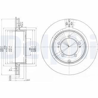 Тормозной диск DELPHI BG3811 (фото 1)