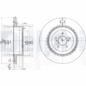 Тормозной диск DELPHI BG3819