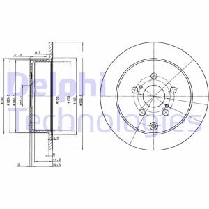 Тормозной диск DELPHI BG3822