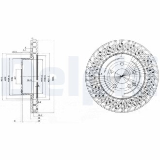 Тормозной диск DELPHI BG3827