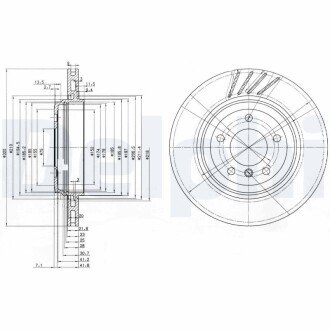 Тормозной диск DELPHI BG3831