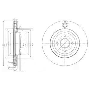 Тормозной диск DELPHI BG3852 (фото 1)