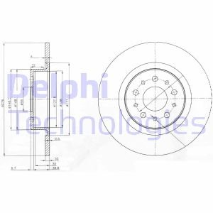 Тормозной диск DELPHI BG3857 (фото 1)