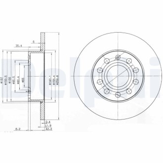 Тормозной диск DELPHI BG3890