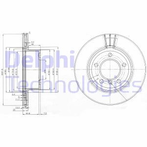 Тормозной диск DELPHI BG3900C (фото 1)