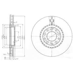 Тормозной диск DELPHI BG3951