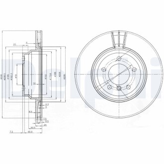 Тормозной диск DELPHI BG3959