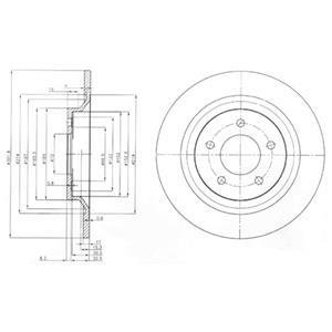 Тормозной диск DELPHI BG4026