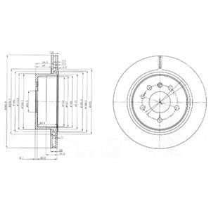 Тормозной диск DELPHI BG4043