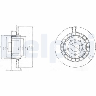 Тормозной диск DELPHI BG4046