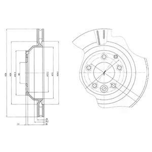 Тормозной диск DELPHI BG4070