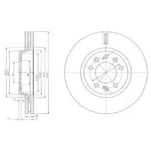 Тормозной диск DELPHI BG4084 (фото 1)