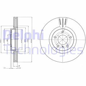 Тормозной диск DELPHI BG4107