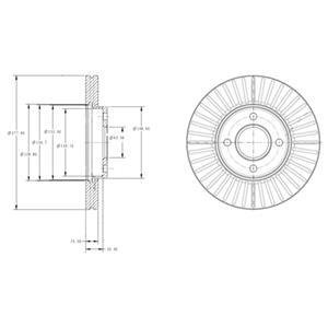 Тормозной диск DELPHI BG4117