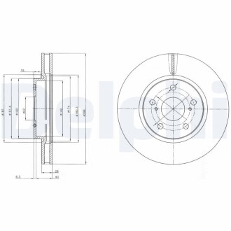 Тормозной диск DELPHI BG4139C