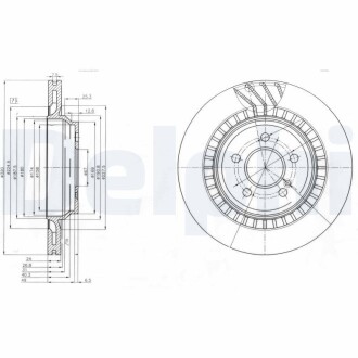 Тормозной диск DELPHI BG4144